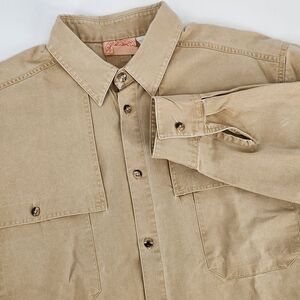 Men's Casual Button Down Shirt - Tan